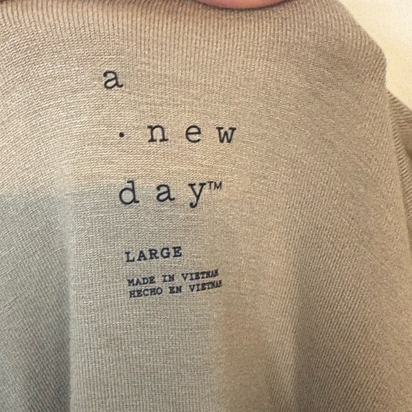 A New Day Cream Long Sleeve Maxi Dress With Pockets Size Large Modest NWT - Picture 4 of 5